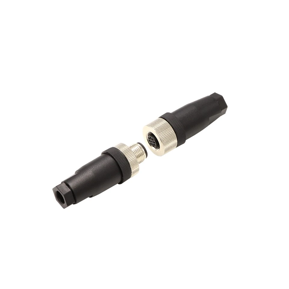 M12 8 Pin Heavy Duty vandtæt stik IP67